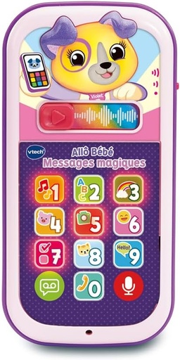 [80-620955-005] ALLO BEBE MESSAGES MAGIQUE rose