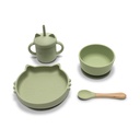 Set Repas Complet Bébé en Silicone vert
