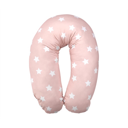 [20810065202] coussin d'allaitement rose stars