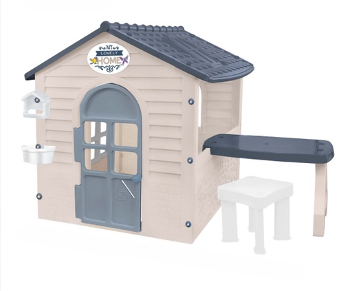 [5907442130102] Ma Première Maisonnette de Jardin – Cabane Adorable avec Table et Chaise (Dès 12 mois)