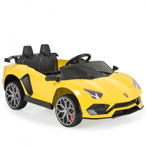 [3801005000739] Voiture Électrique 12V Chiara Jaune pour Enfant (3+ ans)