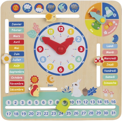 [A2402178] CALENDRIER 30X30CM BOIS